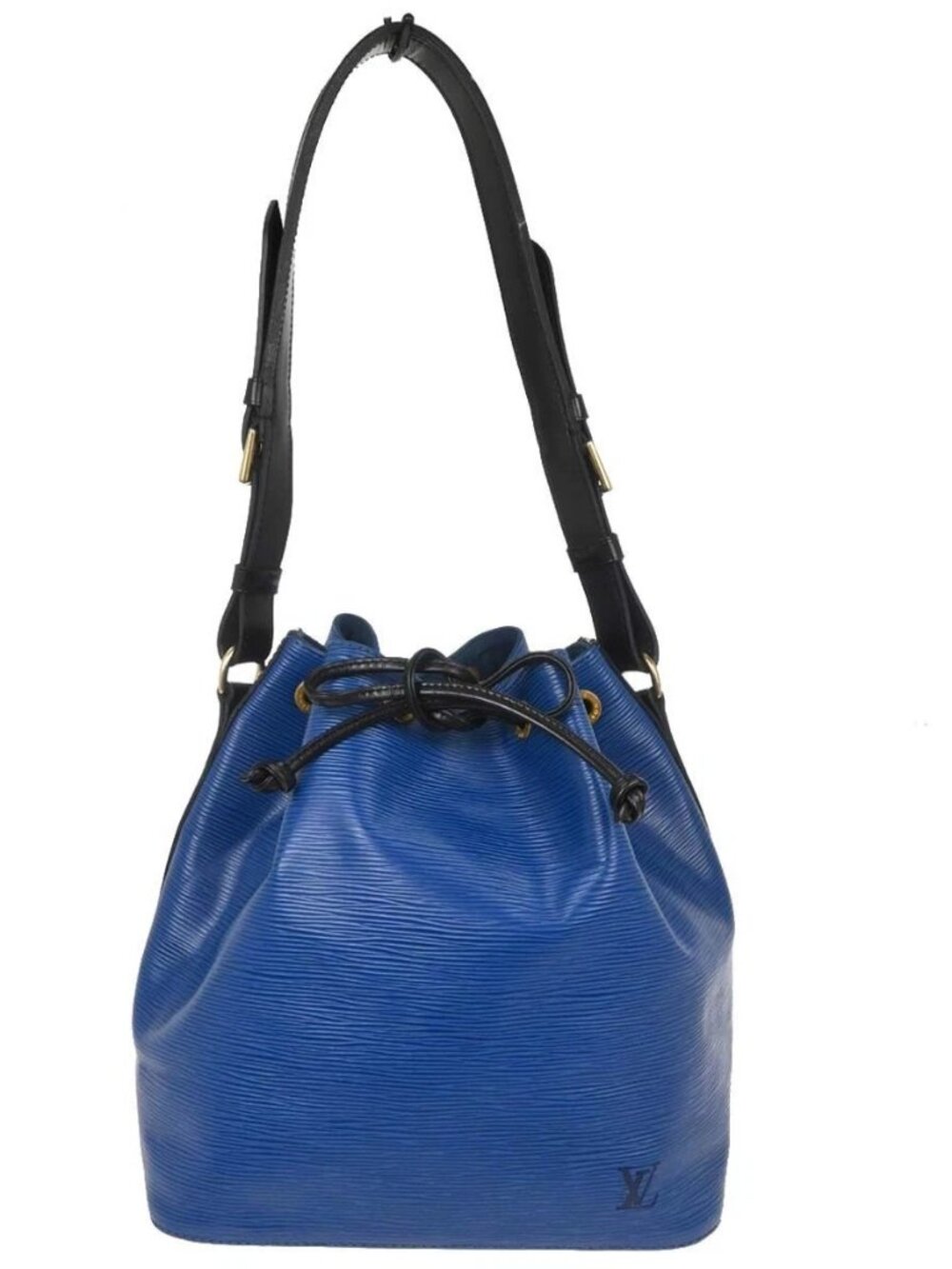 Louis Vuitton Blue Black Epi Petite Noe Shoulder Bag M44152 AR1914 187481